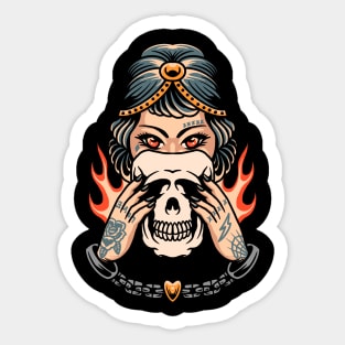 beauty inside tattoo Sticker